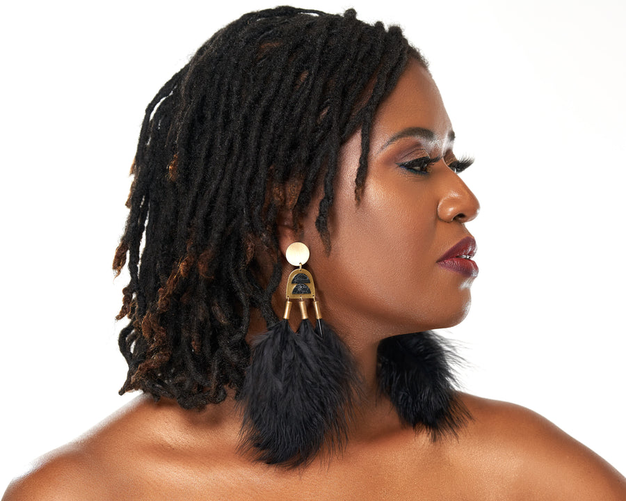 Noire Goddess Earrings