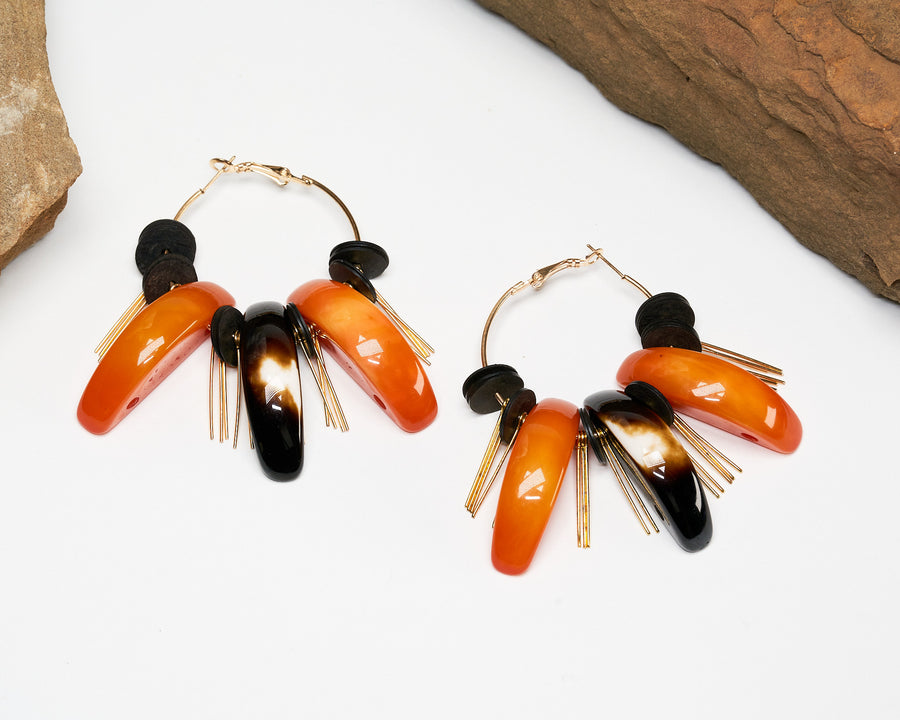 Amber Queen Hoops